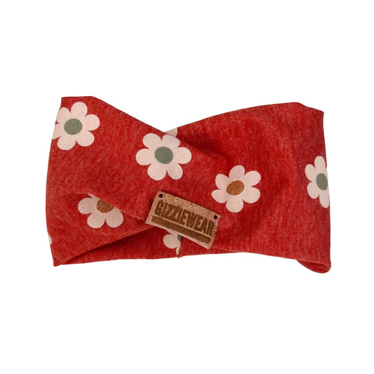 Orange Flowers pet scarf